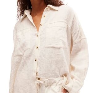 Free People We The Free Gauzy Cotton Tunic Top
